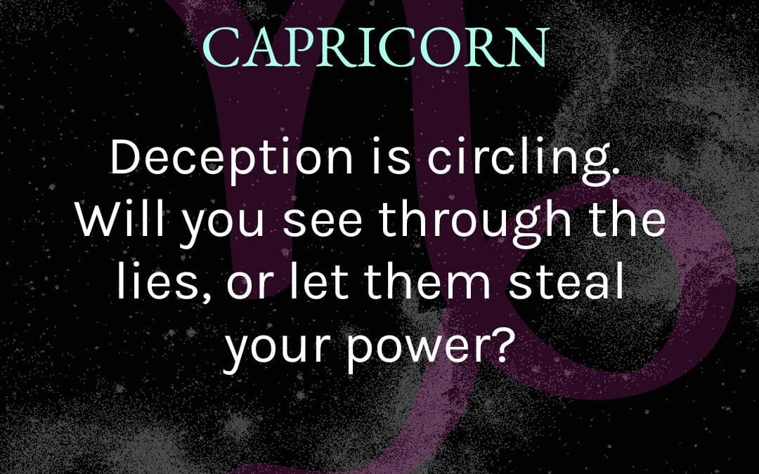 Capricorn – January 2025 Tarotscope