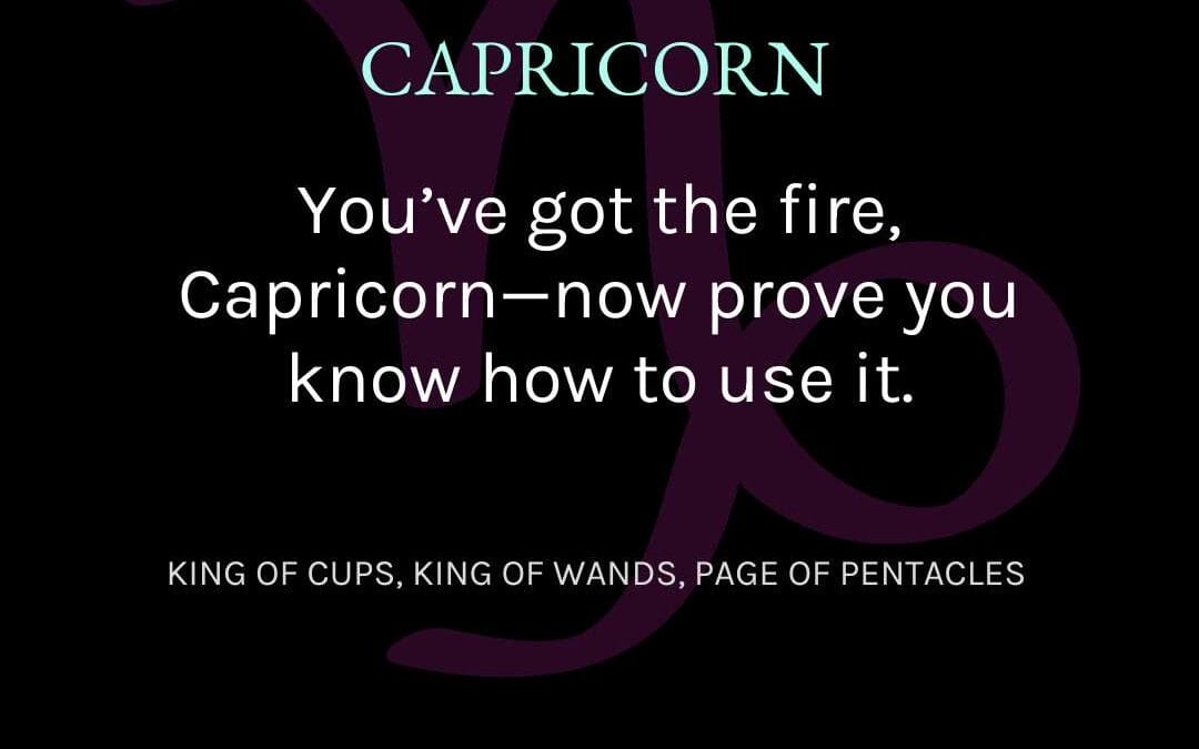 Capricorn- March 2025 Tarotscope