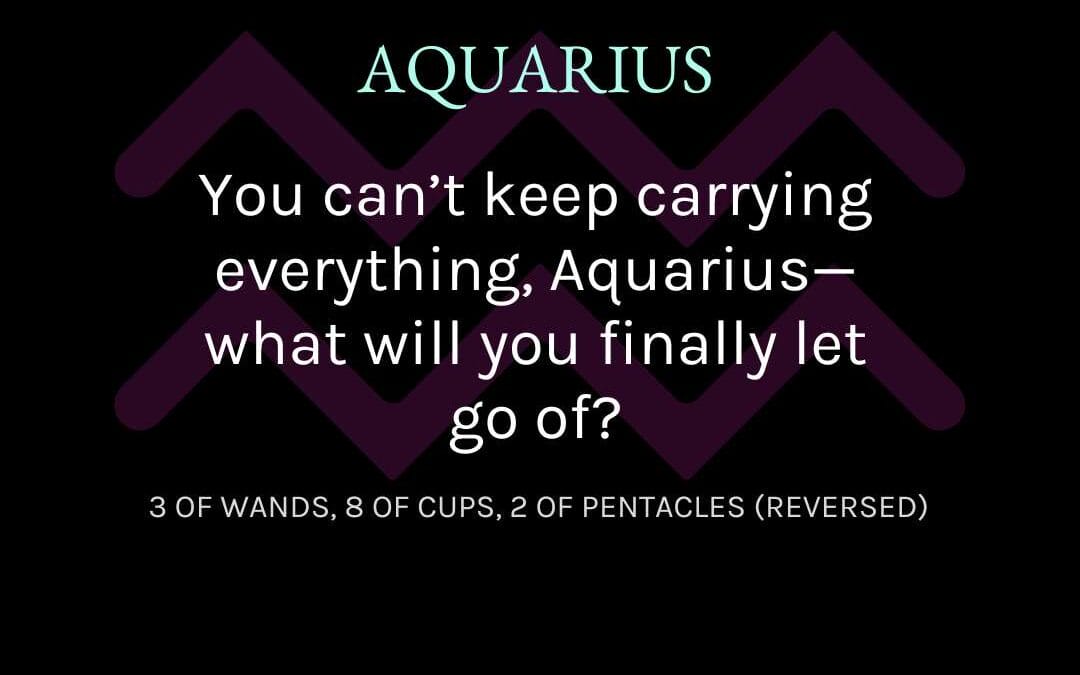 Aquarius- March 2025 Tarotscope
