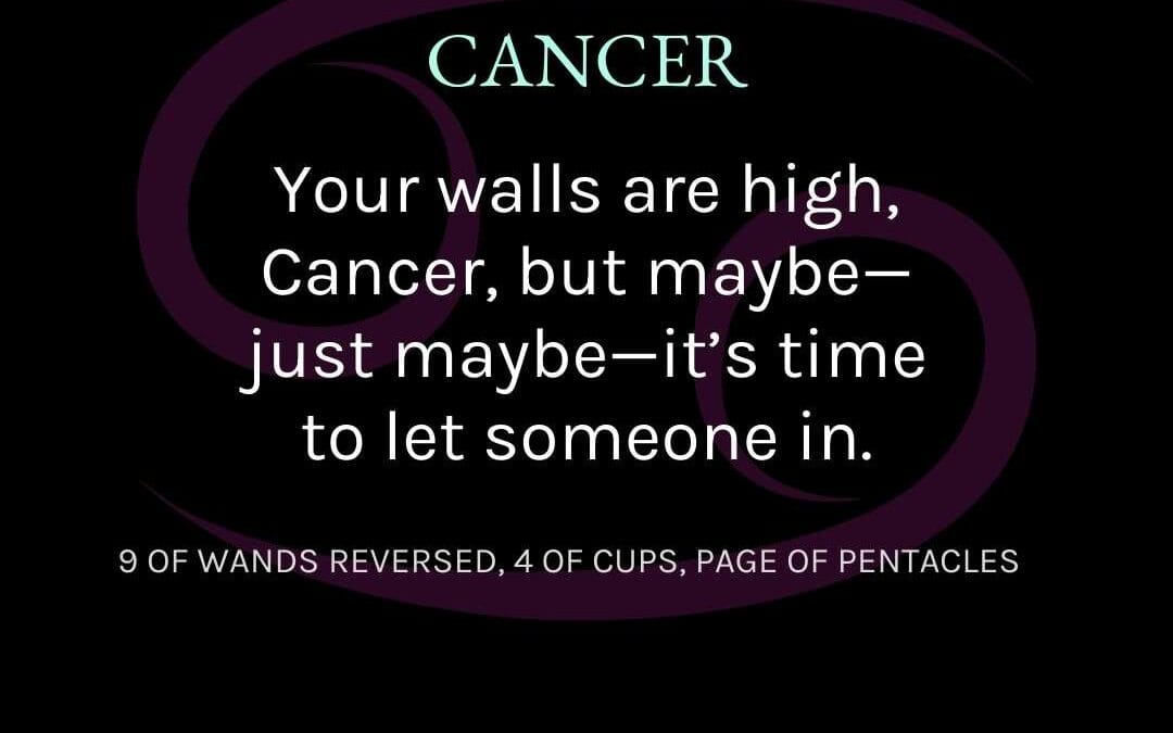 Cancer- March 2025 Tarotscope