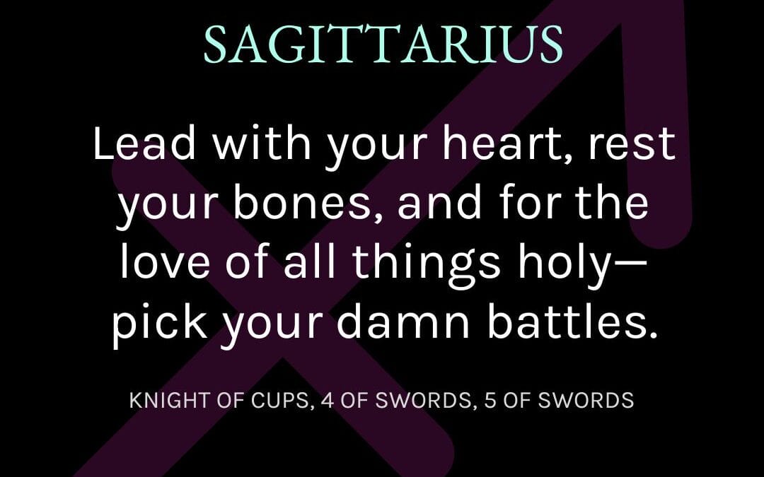 Sagittarius- April 2025 Tarotscope