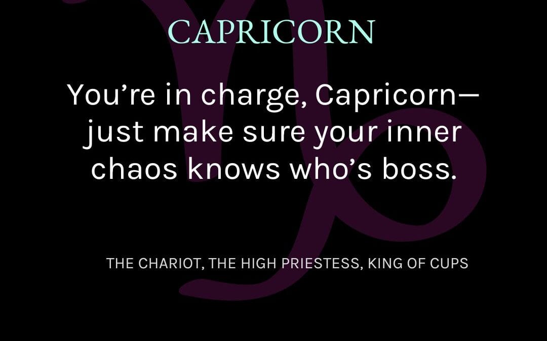 Capricorn- April 2025 Tarotscope