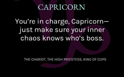 Capricorn- April 2025 Tarotscope