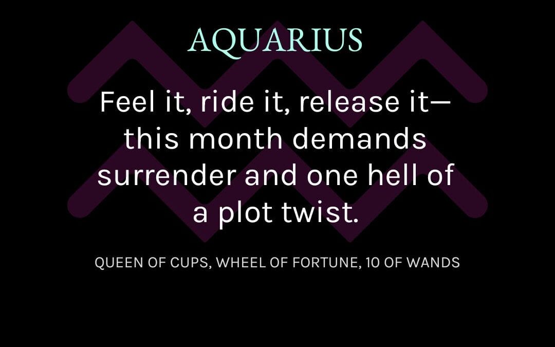 Aquarius- April 2025 Tarotscope