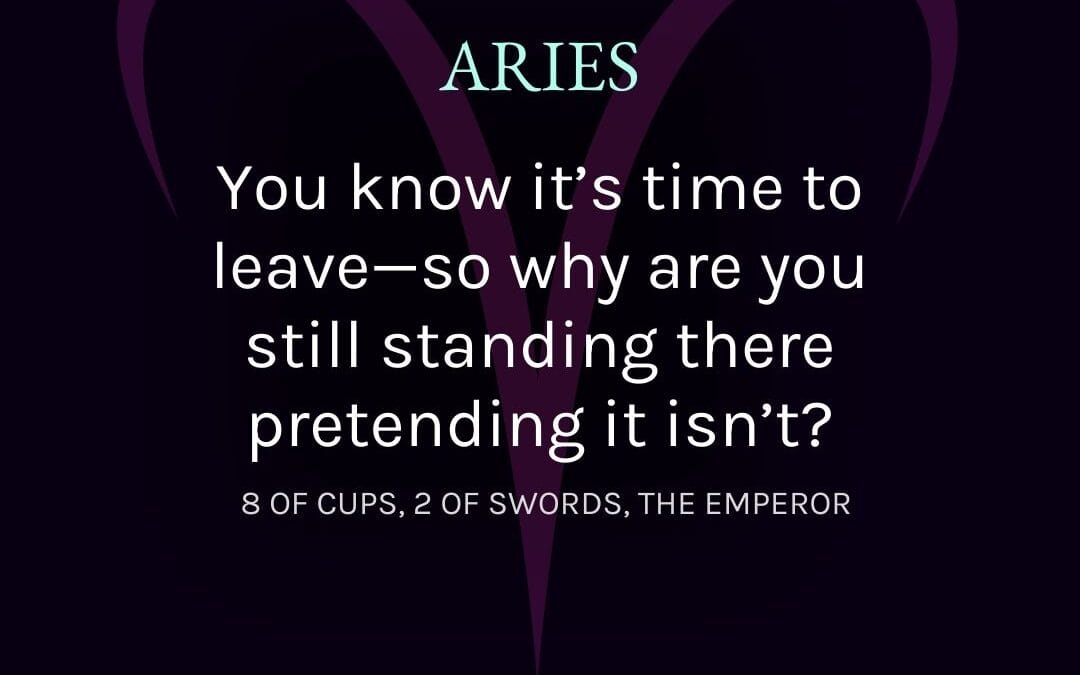 Aries- April 2025 Tarotscope