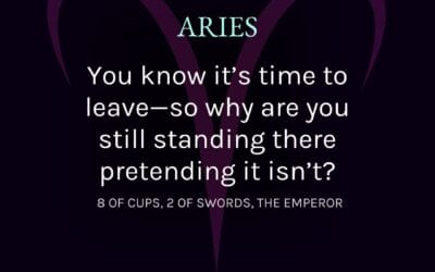 Aries- April 2025 Tarotscope